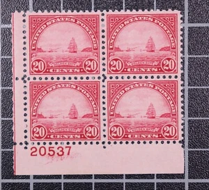 Scott 698 20 Cent Golden Gate - OG MH Platte Block von 4 LL 20537 SCV - $ 40,00 - Bild 1 von 2