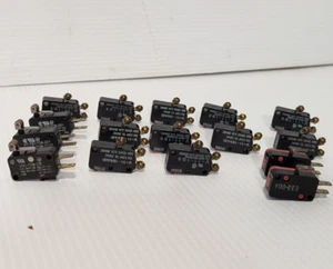 Lot of 16 Assorted Micro Switch, Cherry Electric Limit Switches - Picture 1 of 15