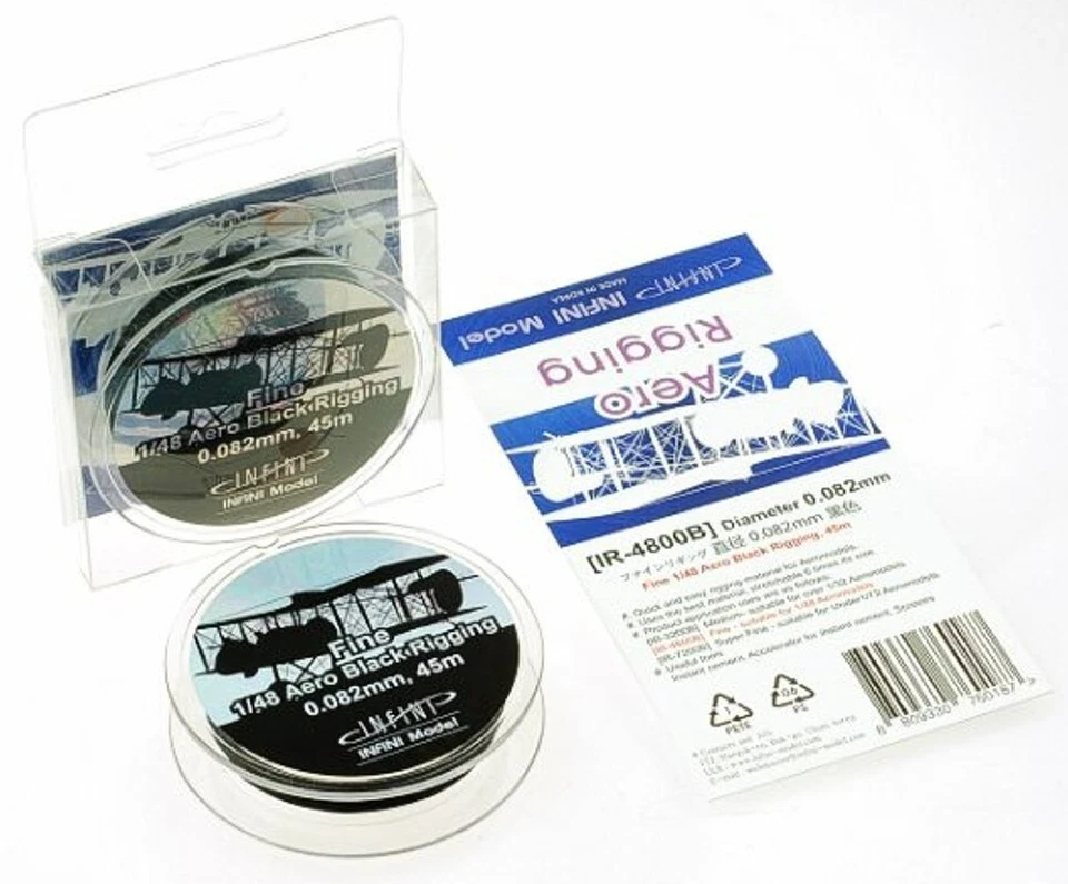 Aparejo aerodinámico negro modelo Infini fino 1/48 145 ft. IR-4800B - EE. UU. Foto 1 de 1