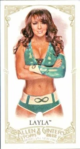 Tarjeta de lucha libre Topps Heritage 2012 - Allen & Ginter #8 Layla - Imagen 1 de 2