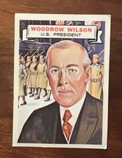 1967 Topps Who Am I - #17 Woodrow Wilson - US President