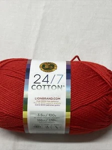 Hilo marca León 1 madeja 24/7 hilo Cotton® rojo envío gratis - Imagen 1 de 3