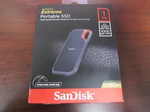 SANDISK EXTREME PORTABLE SSD 1 TB UP TO 1050/1000MB/S HIGH SPEED STORAGE (28C) - Afbeelding 1 van 3