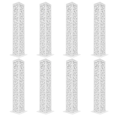8 Piezas Columnas Florales LED Blanco Elegante Boda Columna Pilar Decoración Foto 1 de 4