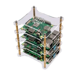 Raspberry Pi Tower Mount Enclosure for 4 x Pi / Cluster (NO Pi included) - Afbeelding 1 van 10