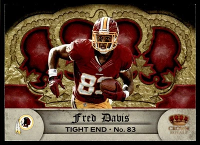 2012 Panini Crown Royale Fred Davis Washington Redskins #145 - Image 1 of 2