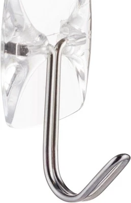 Command Wire toggle Hooks Transparent- Indoor Use - Multi pack of 10 Hooks - Image 1 of 4