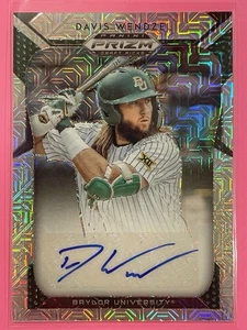 2019 Panini Prizm Draft Picks Davis Wendzel Auto Mojo Prizm /49 #65 Baseball - Picture 1 of 3
