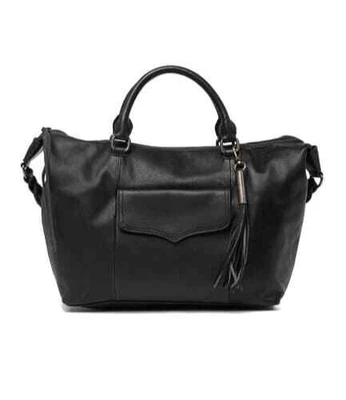 Bolso Cartera The Sak Grande “Sierra” Cuero Guijarro Negro, Asas Dobles, Nuevo con Etiquetas Foto 1 de 4