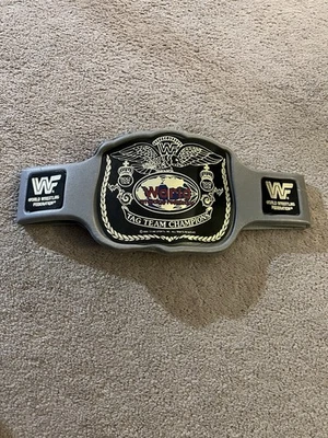 Vintage WWF 1990 Tag Team Champions Foam Belt Rare Titan Sports Inc.  - Image 1 of 4