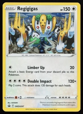 Regigigas SWSH247 Promo SWSH: Sword & Shield Promo Cards Pokémon Card - Image 1 of 2