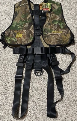Vintage NOS Hunter Safety System Harness Camo Tree Stalker Realtree Size: L/XL - Image 1 of 4