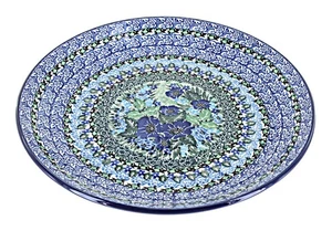 Blue Rose Polish Pottery Sapphire Fields Dinner Plate - Picture 1 of 2