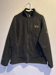 Mountain Hardware (Mens MEDIUM) Gray Polartec Fleece Full Zip Jacket - Picture 1 of 6