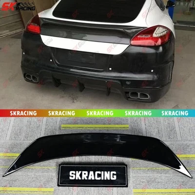 Alerón trasero negro brillante para Porsche Panamera 970 2010 2011-2013 labio del ala Foto 1 de 4