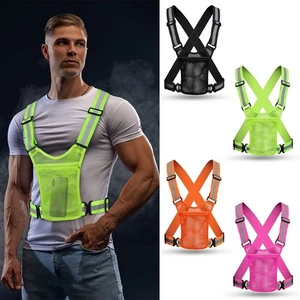 Lattice Reflective Straps Highlight Reflective Vest Outdoor Sport - Picture 1 of 10