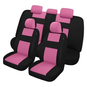 Car Seat Covers Full Set, Breathable Cloth Front and Rear Split Bench Seat Co... - Picture 1 of 9