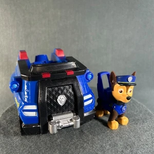Paw Patrol Police Pup Chase Figure And Vehicle Lot Spin Master - Picture 1 of 8