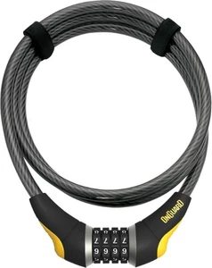 8041 Akita 12mm x 6' Combo Cable Lock Black - Picture 1 of 2