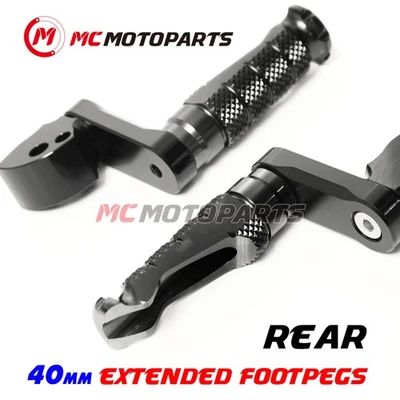 R-FIGHT Passenger Footpegs 40mm Riser For Suzuki GSF 1200 400 Bandit Foto 1 de 4