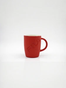 Red Fila Embossed Energy Mug ,Matte Finish Gift For Him / Her - Picture 1 of 7