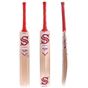 Smart & Sharp Plus 5000 Cricketschläger, Kashmir Willow, Full Size, roter Griff mit - Bild 1 von 6