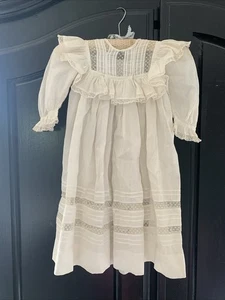 Darling VTG Baby Doll Dress Delicate Ivory Lace  - Picture 1 of 8