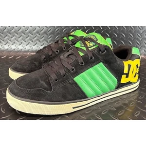 DC BMX Teamworks Chase Modelo 302098 Negro Verde Amarillo Hombres Zapatillas de gamuza talla 12 - Imagen 1 de 9