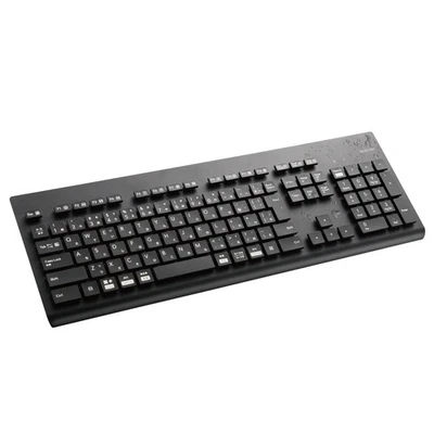ELECOM Washable Wireless Keyboard Bluetooth Waterproof IPX5 Compatible Membrane - Image 1 of 4