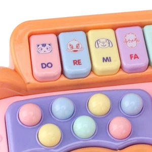 (Pink) Baby Phone Toy Cartoon Mit Musik Licht Pretend Telefon BAK - Bild 1 von 24