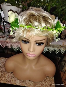 Oktoberfest matrimonio, anniversario, copricapo tedesco ghirlande floreali fascia capelli - Foto 1 di 7
