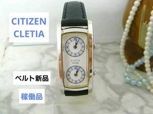 CITIZEN CLETIA Dual Ladies Used Watch with New Strap and Battery Replaced - Picture 1 of 9