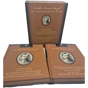 The Complete Sherlock Holmes I&II Arthur Conan Doyle, Tess Press 2 Book Set Hard - Picture 1 of 11