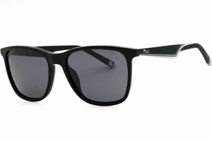 FILA SFI461 700P Sunglasses Black Frame Gray Lenses 56mm - Picture 1 of 4