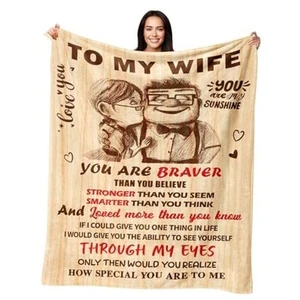 Gifts for Wife - Mothers Day Blanket Gifts for Wife from Husband - Wedding  - Picture 1 of 7