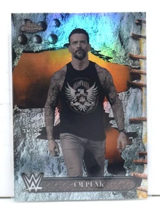 CM PUNK ~ 2025 Topps Chrome CACTUS JACK WWE #8 ~ REFRACTOR PARALLEL - Picture 1 of 2