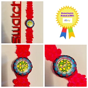 Swatch Pop Nuevo SDZ101 C-Monsta 1994 Reloj De Pulsera Años 90 Especial - Imagen 1 de 7