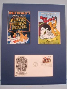 Walt Disney's Pluto in Pluto's Dream House & Bone Trouble & First Day Cover - Picture 1 of 1