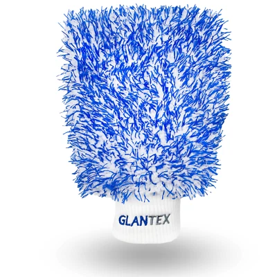 GLANTEX Guanto Lavaggio Auto Premium Microfibra Microfibra Guanto Pulizia Autolavaggio