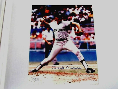 PHIL NIEKRO 300 WIN CLUB YANKEES BRAVES HOF SIGNED AUTO 8 X 10 COLOR PHOTO JSA   - Image 1 of 3