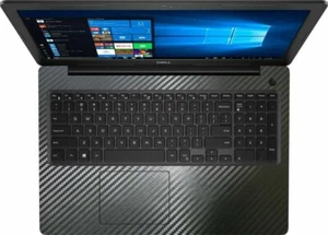 2-pack Black Carbon fiber Palmrest Vinyl Sticker for Dell Inspiron 15-3000 serie - Picture 1 of 5
