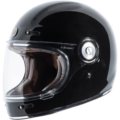 Casco de moto retro Torc T1 negro brillante talla grande - T105:24 Foto 1 de 4