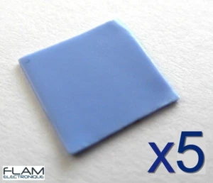 5x Pad thermique silicone GPU Chipset 10mm x 10mm x 0,5mm Thermal Conductive Pad - Imagen 1 de 4