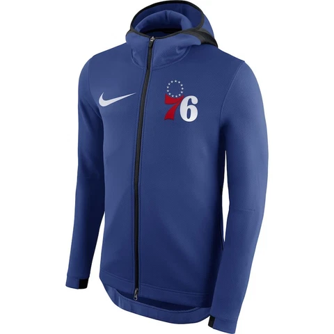 Philadelphia 76ers Nike Therma Flex Showtime On Court Bench Hoodie Men's NBA New Cover