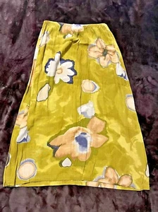 Clio Skirt Womens SZ MED A-Line Skirt Floral Green - Picture 1 of 6