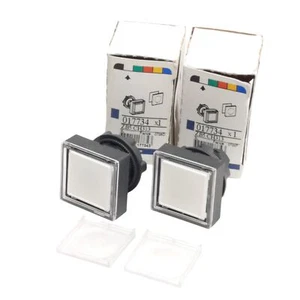 Lot of 2 Telemecanique ZB5 CH313 Pushbutton Operator, Maintained, White, 22mm - Picture 1 of 6