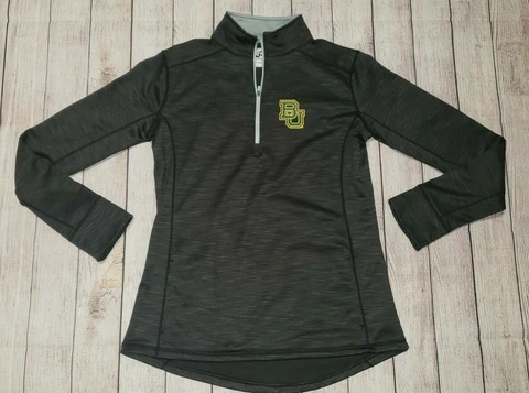 Baylor Bears Womens Pullover Jacket LARGE 1/4 Zip J America Cover