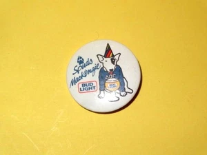 Vintage RARE 1980s Bud Lite Spuds Mackenzie Birthday Pinback 1 1/2" Round - Bild 1 von 1
