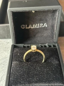 Glamira Ring mit 14k Gold mit Swaroski Kristalle - Bild 1 von 4