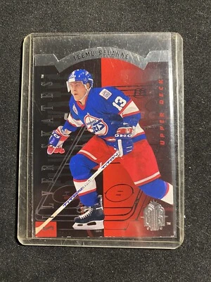1993-94 Upper Deck SP Silver Skates #R2 Teemu Selanne Winnipeg Jets Chipping B8 - Image 1 of 2